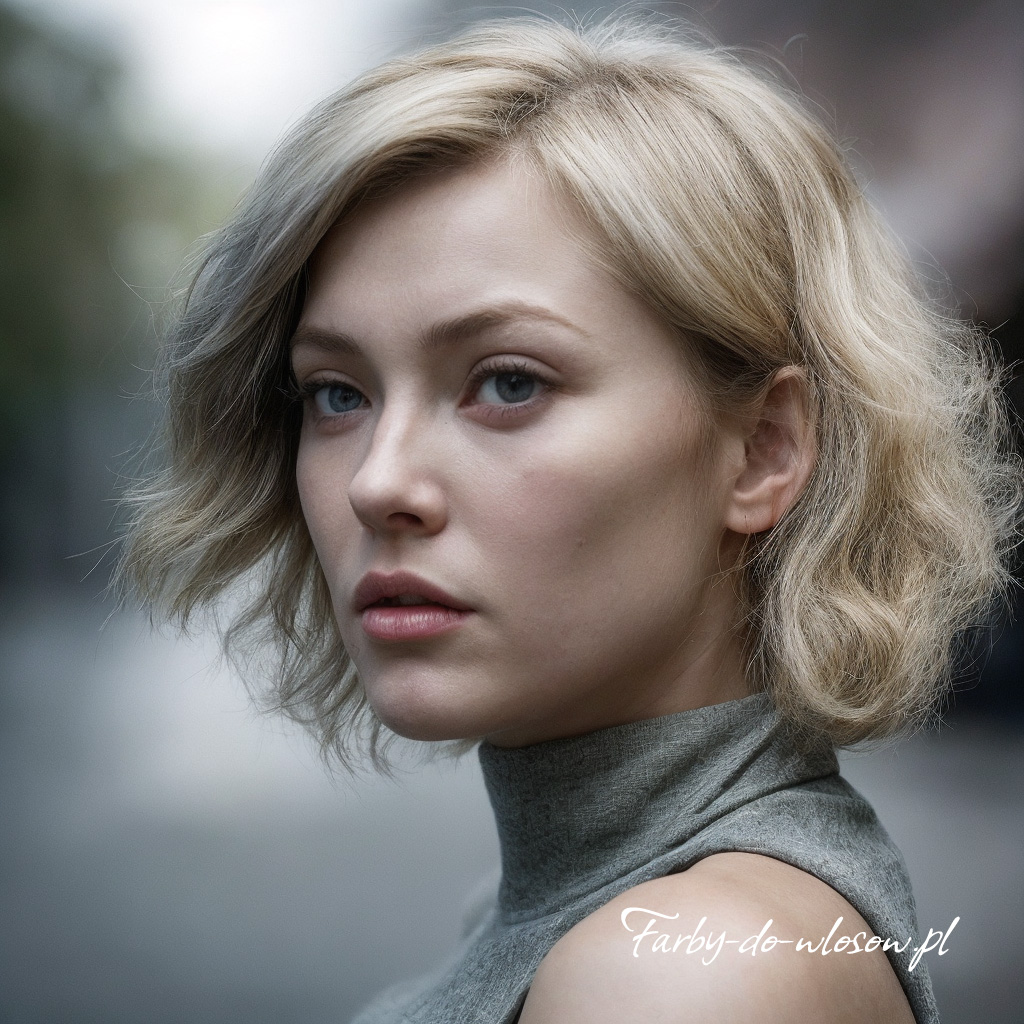 Krótkie włosy w naturalnym ciemnym blondzie