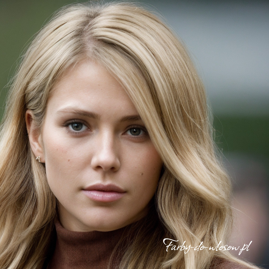 Średni blond z refleksami