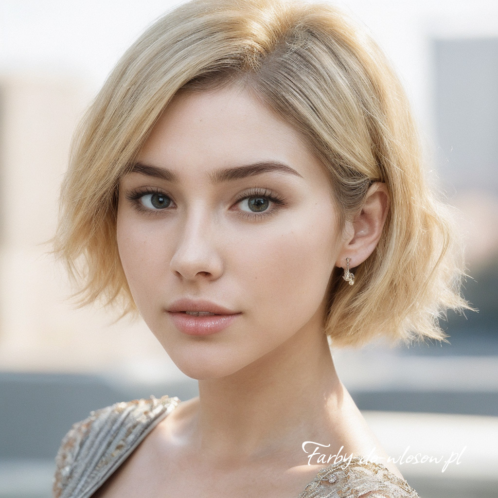 Złoty blond z odrostami