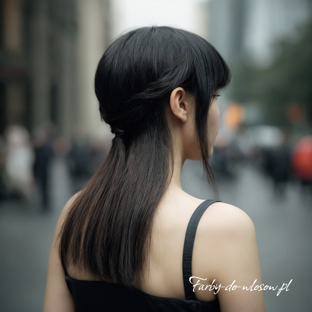 Długie czarne włosy