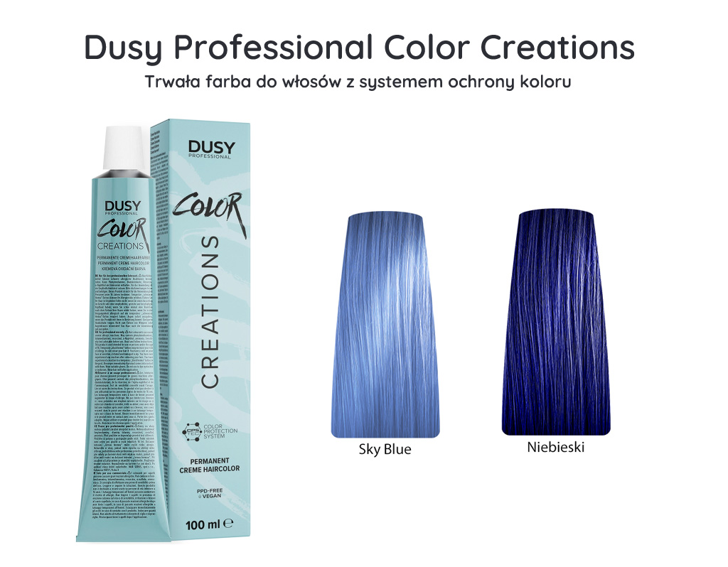 Dusy niebieskie farby do włosów