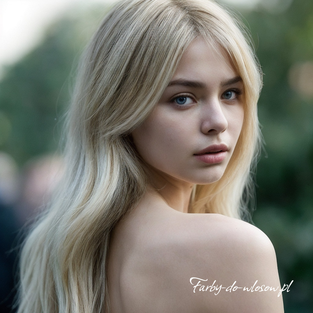 Fale na włosach złoty blond