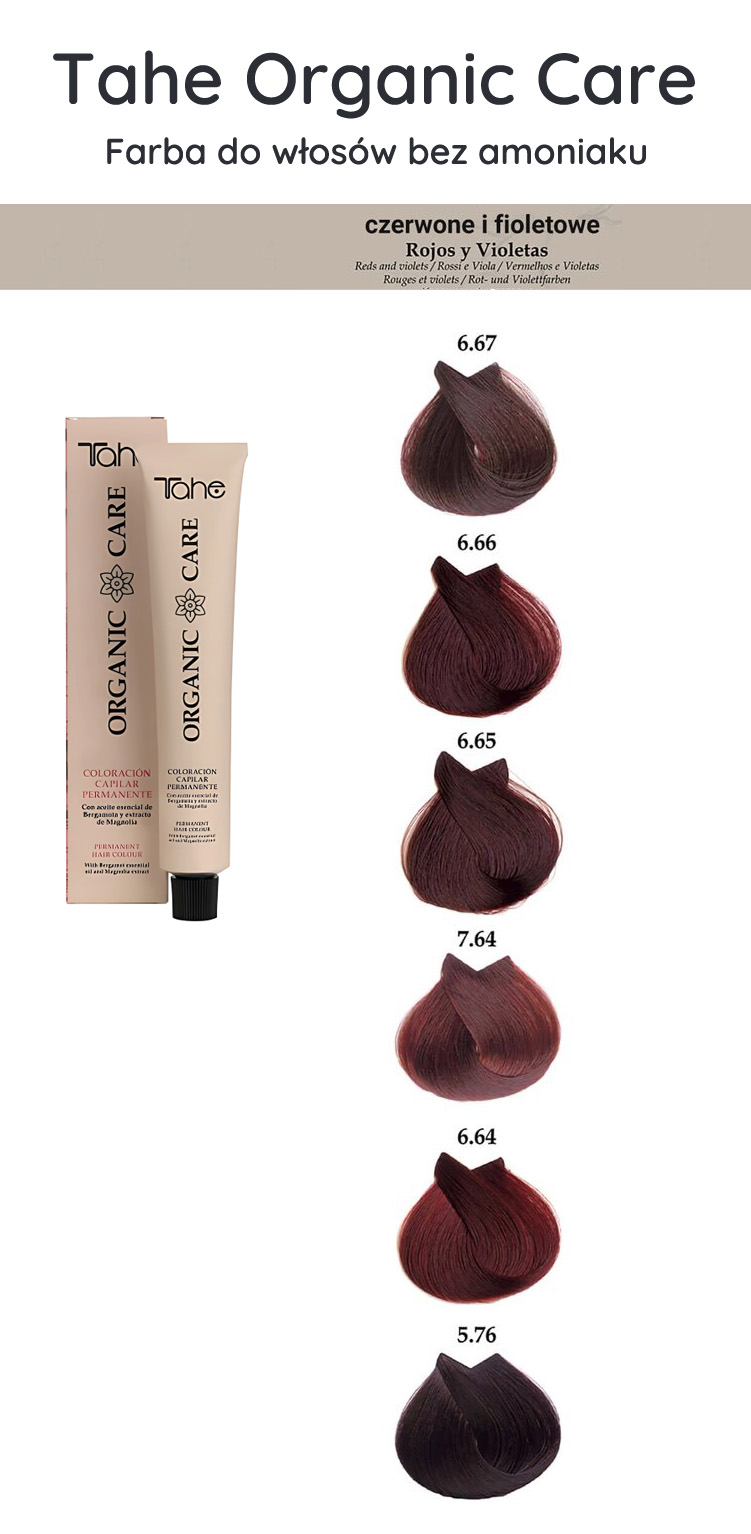 Tahe fioletowe farby do włosów