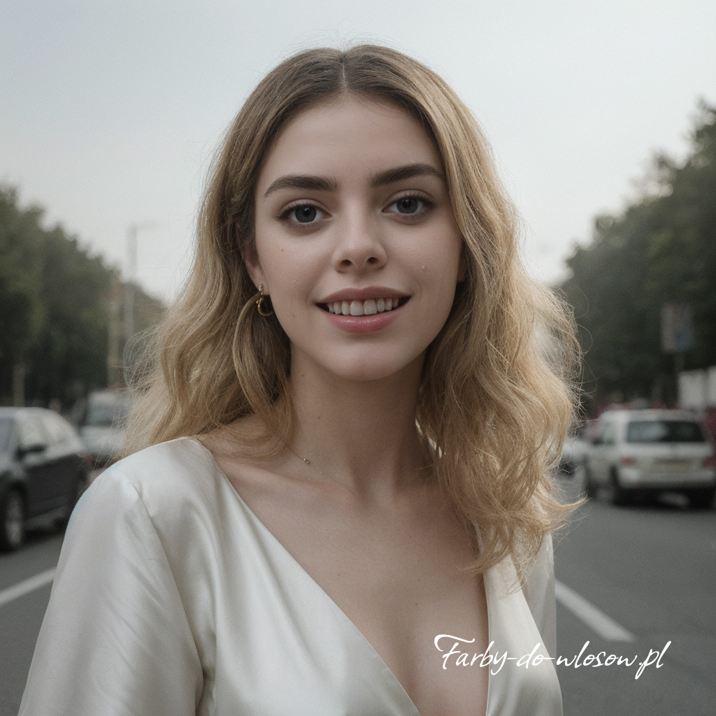 Fale na długich satynowych włosach