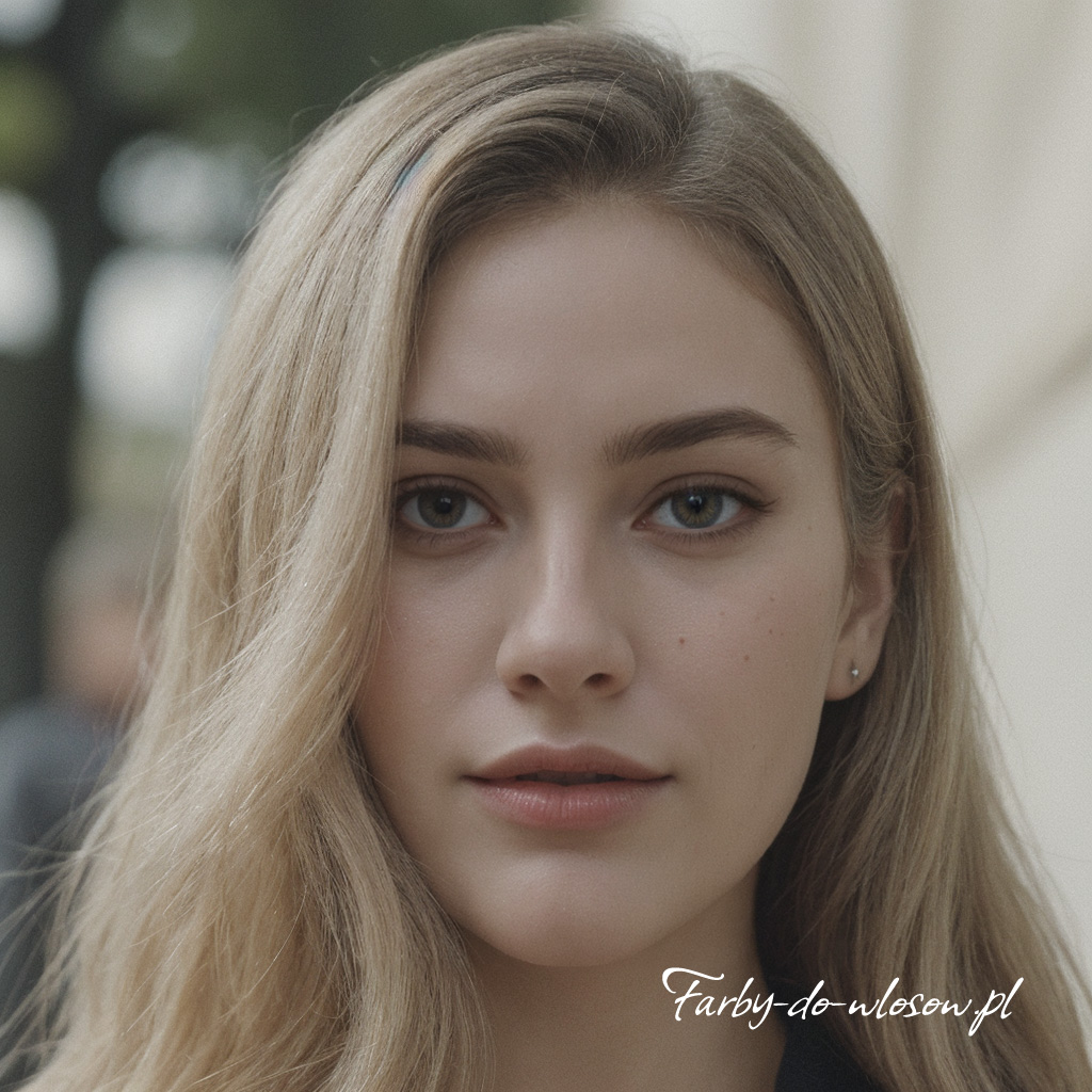 Jasne satynowe włosy