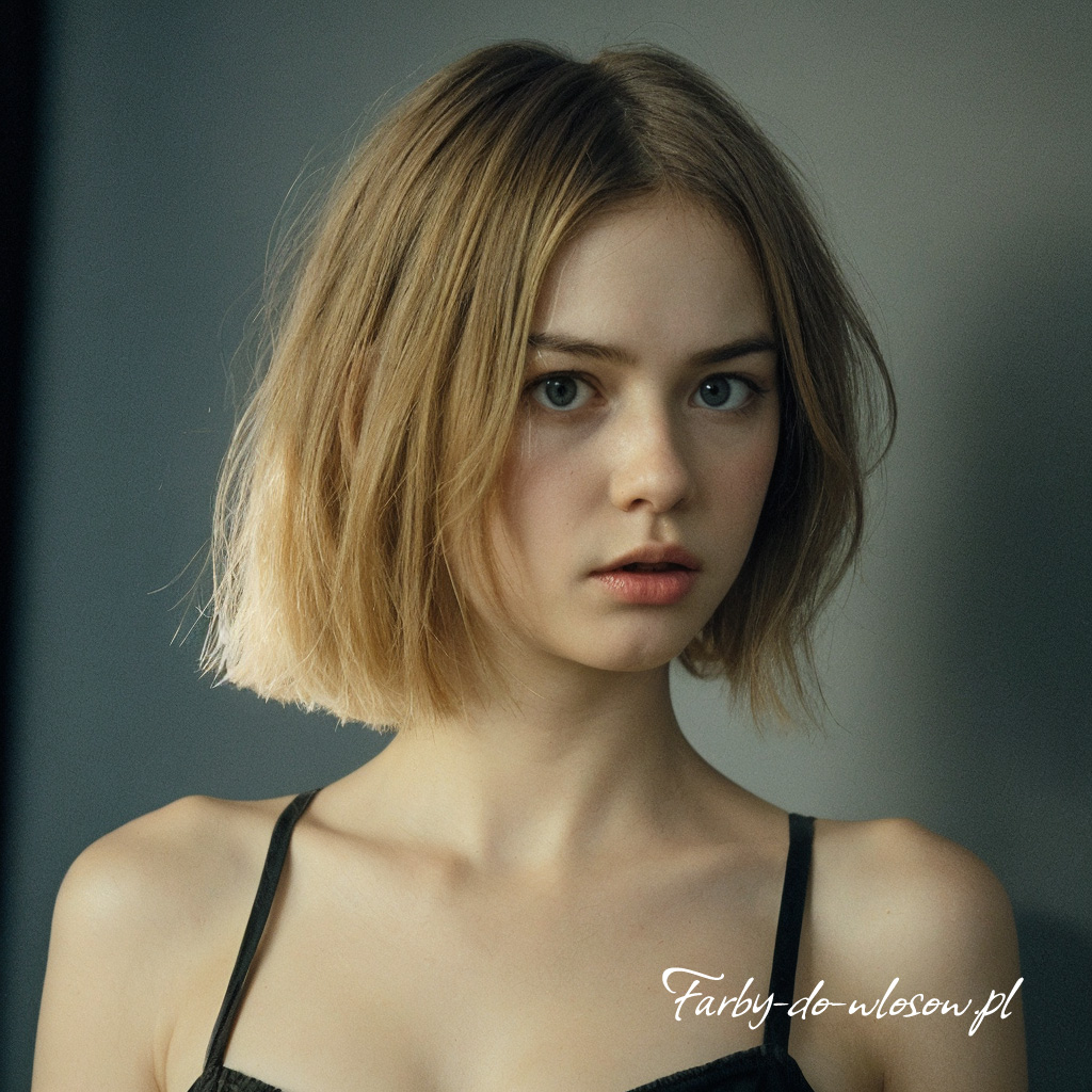 Miodowy odcień blondu