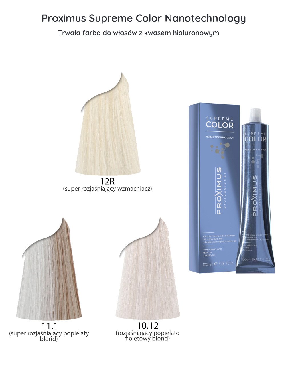 Proximus białe farby do włosów