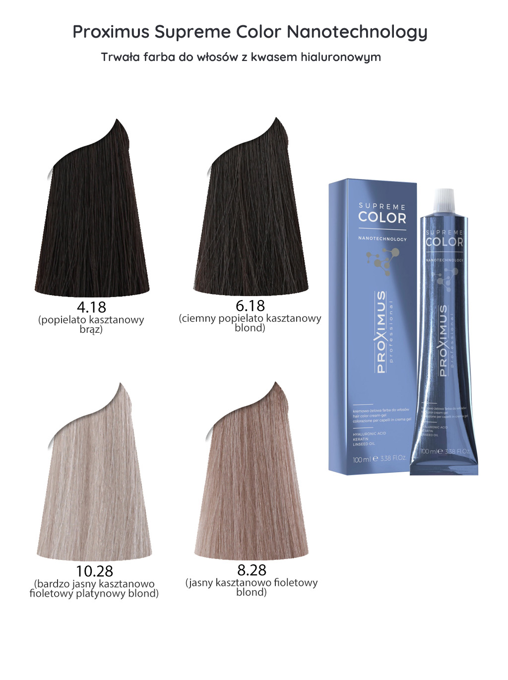 Proximus kasztanowe farby do włosów