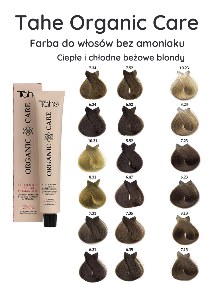 Tahe beżowe farby do włosów