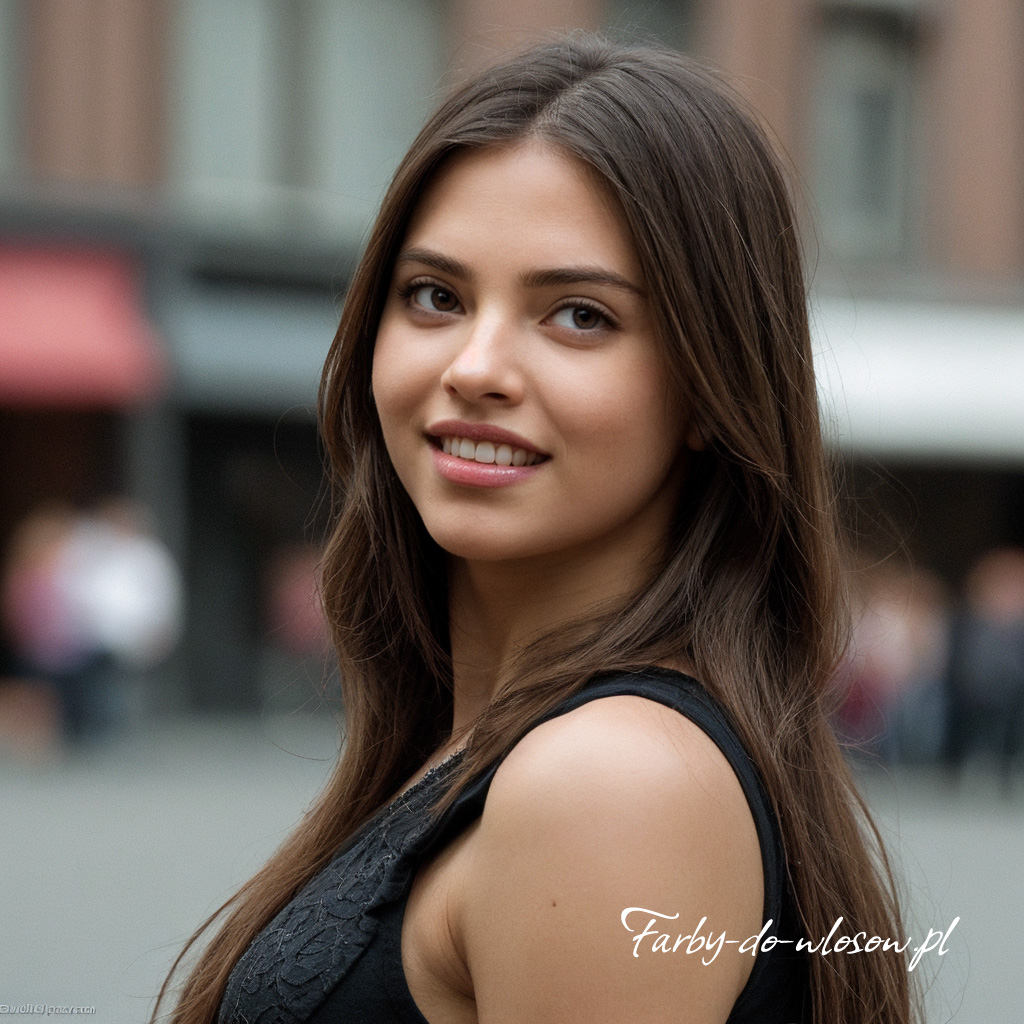 Włosy ciemny kasztanowy brąz